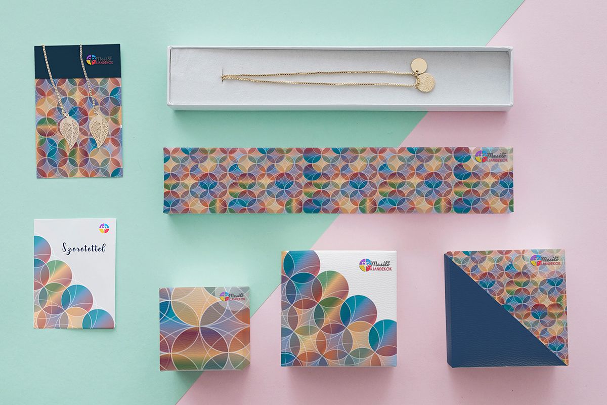 Jewelry Packaging Ideas-creative jewelry packaging ideas with colourful design on them